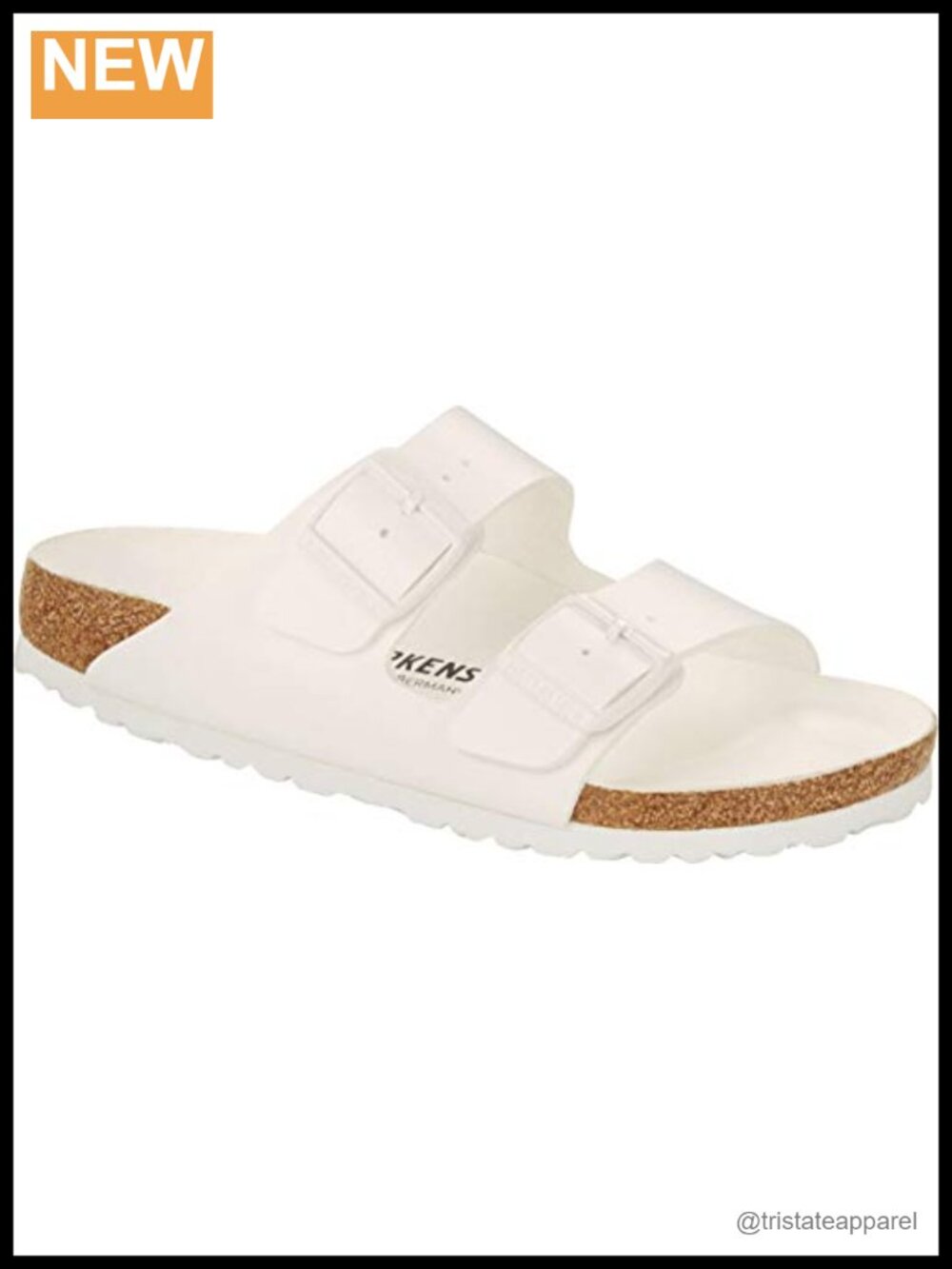 Arizona Slide Sandals Cork-Latex Footbed Birko-Flor Synthetic Leather Buckle